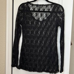 Black sheer express shirt